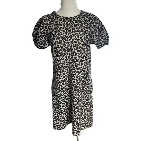 Velvet By Graham & Spencer Anthropologie Leopard Print Dress Women XS Maximalist - Picture 12 of 16